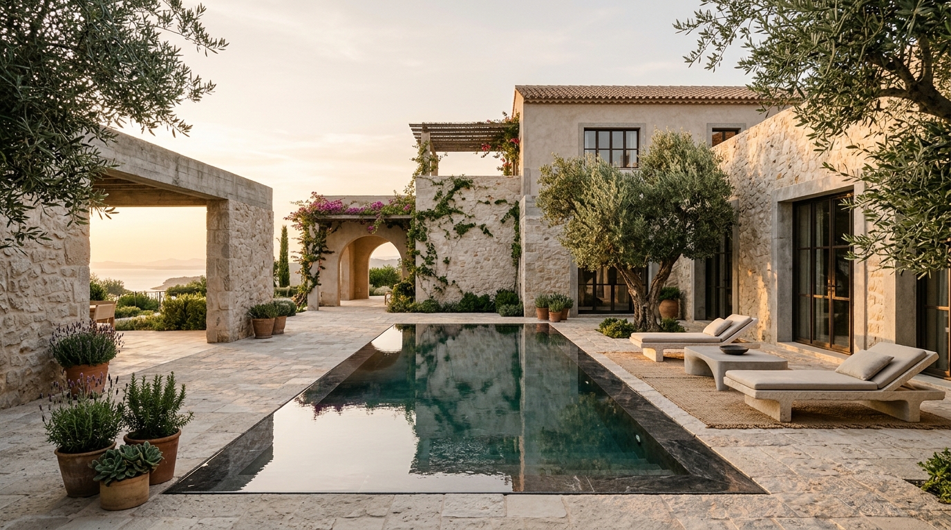 Artisanal Mediterranean Villa and Editorial Social Presence