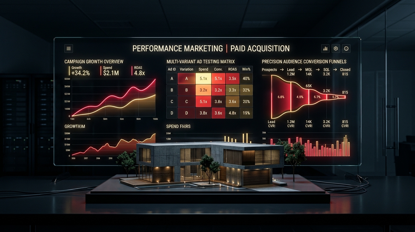 Performance Marketing & Paid Ads Illustration