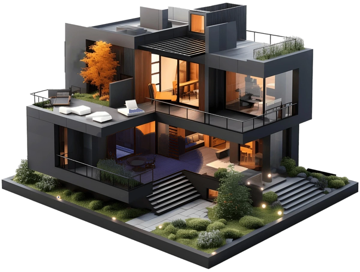 Villa With Room 2 Light Off