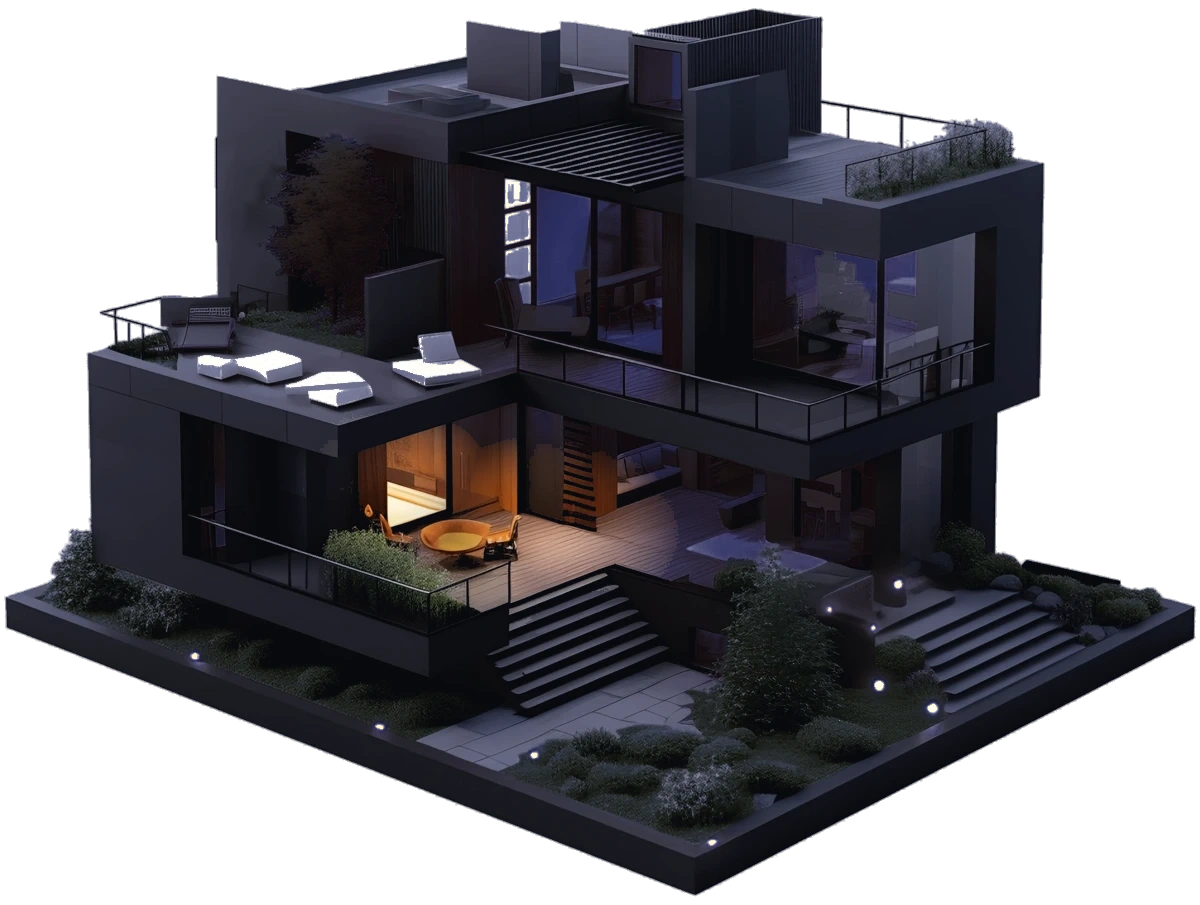 Villa Living Room & Terrace Light